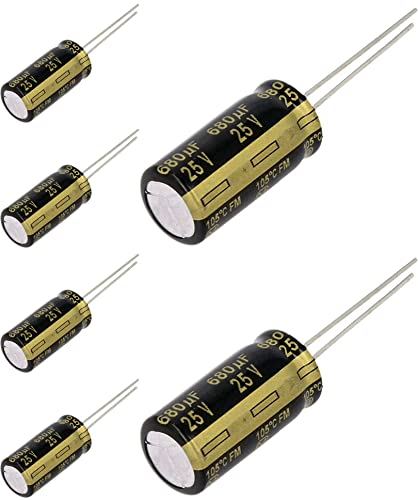 Bulk FM Series 680uF 25VDC Aluminum Electrolytic Capacitor
