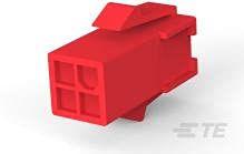 Receptacle Connector Housing 4 Pos 4.14mm - Red