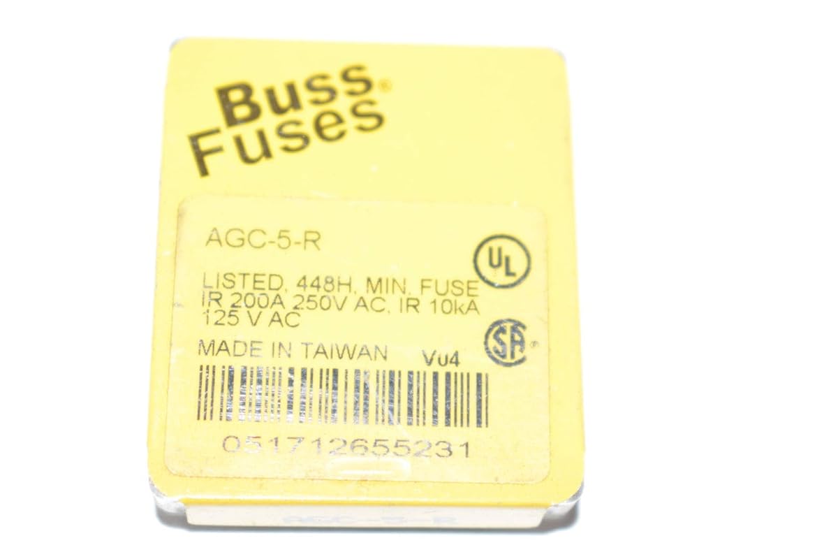 Fast-Acting Glass Tube Fuse - 250V AC, 5A