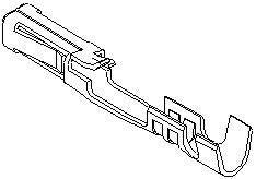 Rectangular Female Contact for 70066 and 70450 Housings