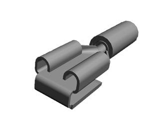 0.250" Quick Connect Female and Male Crimp Connector 16-22 AWG