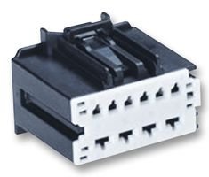 Stac64 Receptacle - 2 Rows, 10 Positions, Black