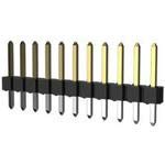 Black Male Pin Header Connector, 2.54mm Pitch, 6 Positions