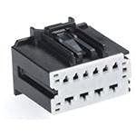 Stac64 Receptacle - 2 Rows, 10 Positions, Black