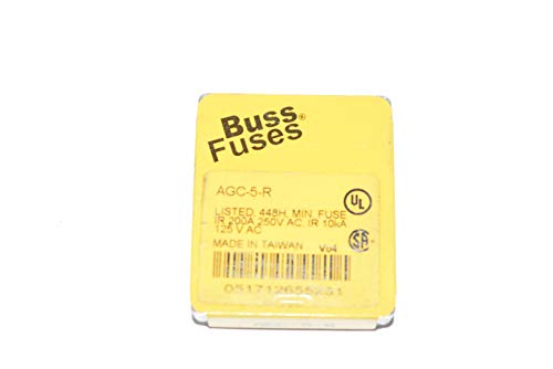 Fast-Acting Glass Tube Fuse - 250V AC, 5A