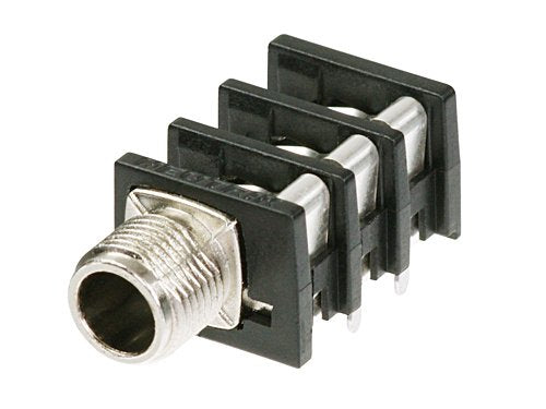 Slim Jack Female Connector - 3 Positions, Panel Mount