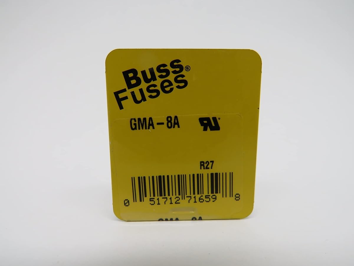 GMA-8A Electronic Circuit Fuse - 125V AC, 8A, Glass Cartridge