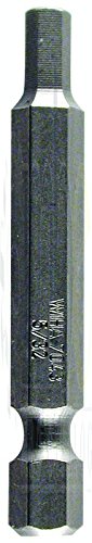 1/8In. Hex Inch Power Bit, 1/4In. Hex Dr - BIT HEX 1/8" 1.97" 1=10 PK