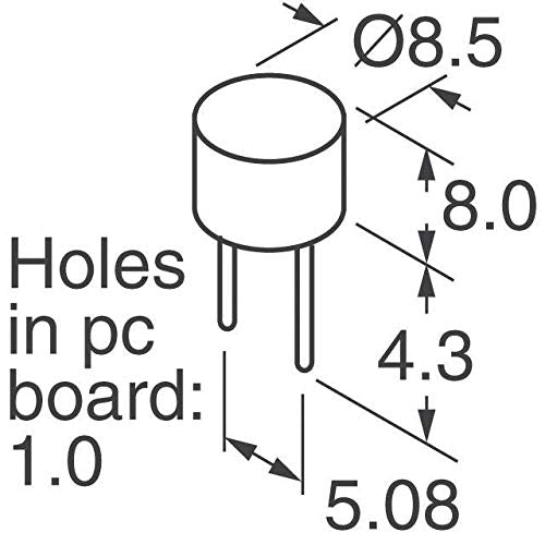Fuse Board Mount 800mA 250VAC