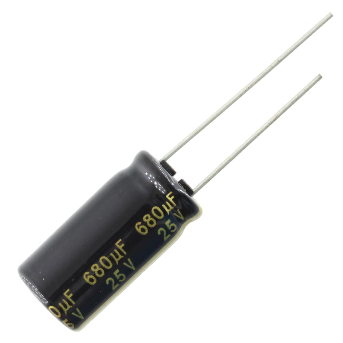 Bulk FM Series 680uF 25VDC Aluminum Electrolytic Capacitor