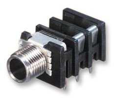 Slim Jack Female Connector - 3 Positions, Panel Mount