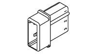 4-Pin Male Pin Receptacle Cap Housing