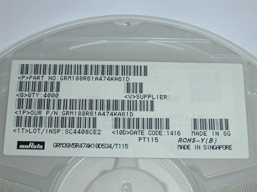 1uF 6.3V X5R 0603 Ceramic Capacitor