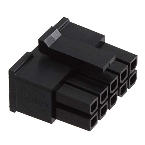 Micro-Fit 3.0 2-Position Black Wire Receptacle Housing