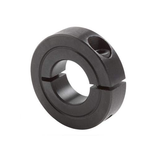 Steel One-Piece Clamp with Black Oxide Finish - 5/16" Bore Size, 13/16" OD