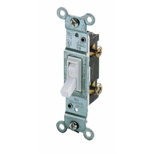 Toggle Switch - 15A, 120V AC, Single-Pole AC Quiet Switch