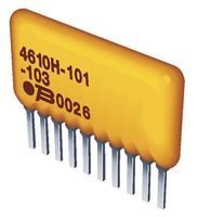 Resistor Network - 1k? - Tolerance ?2% - Power 0.2W - 4 Resistors - Through Hole Mounting