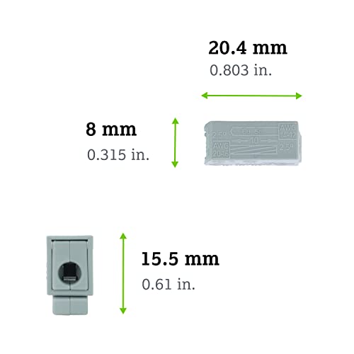 Grey Quick Splice with Push Button - 224 Series