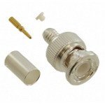 BNC Plug Connector 50 Ohm Crimp, Male Straight