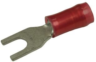 CONN SPADE TERM 16-22AWG #6 RED