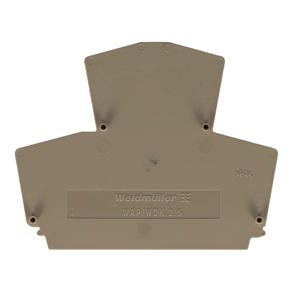 Beige End Plate for W Series Connectors