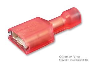 0.250 Quick Connect Female Crimp Connector Fully Insulated Terminal