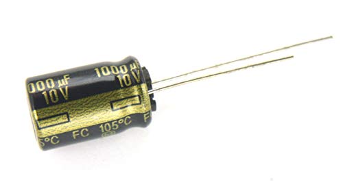 Electrolytic Capacitor - 1000µF, 10V DC, Through Hole, 10x16mm