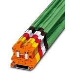 Orange DIN Rail Mount Connector Block - 24A, 1000V