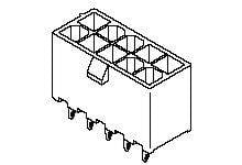 Mini-Fit Jr.&trade; Dual Row Header - 6 Position, 4.20mm Pitch