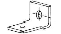 Male Tab Quick Disconnect Connector - 90-Degree Angle