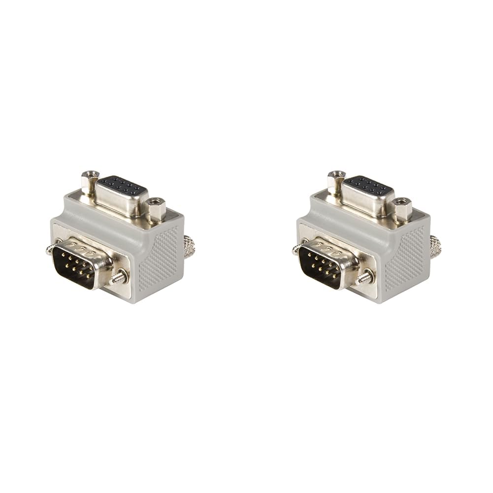 Serial Adapter Cable - Type 2 - Right Angle DB9 (m) -DB9 (f) - Serial ATA