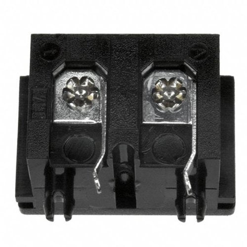 Black Flanged Inlet Power Entry Module - 250V, 2.5A