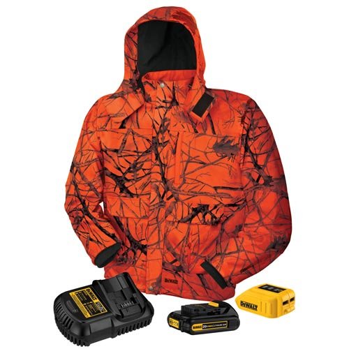 Men's Heated Jacket - Blaze Camouflage - M