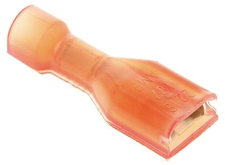 Red Nylon Receptacle Faston Terminal - Fully Insulated - 22-18 AWG