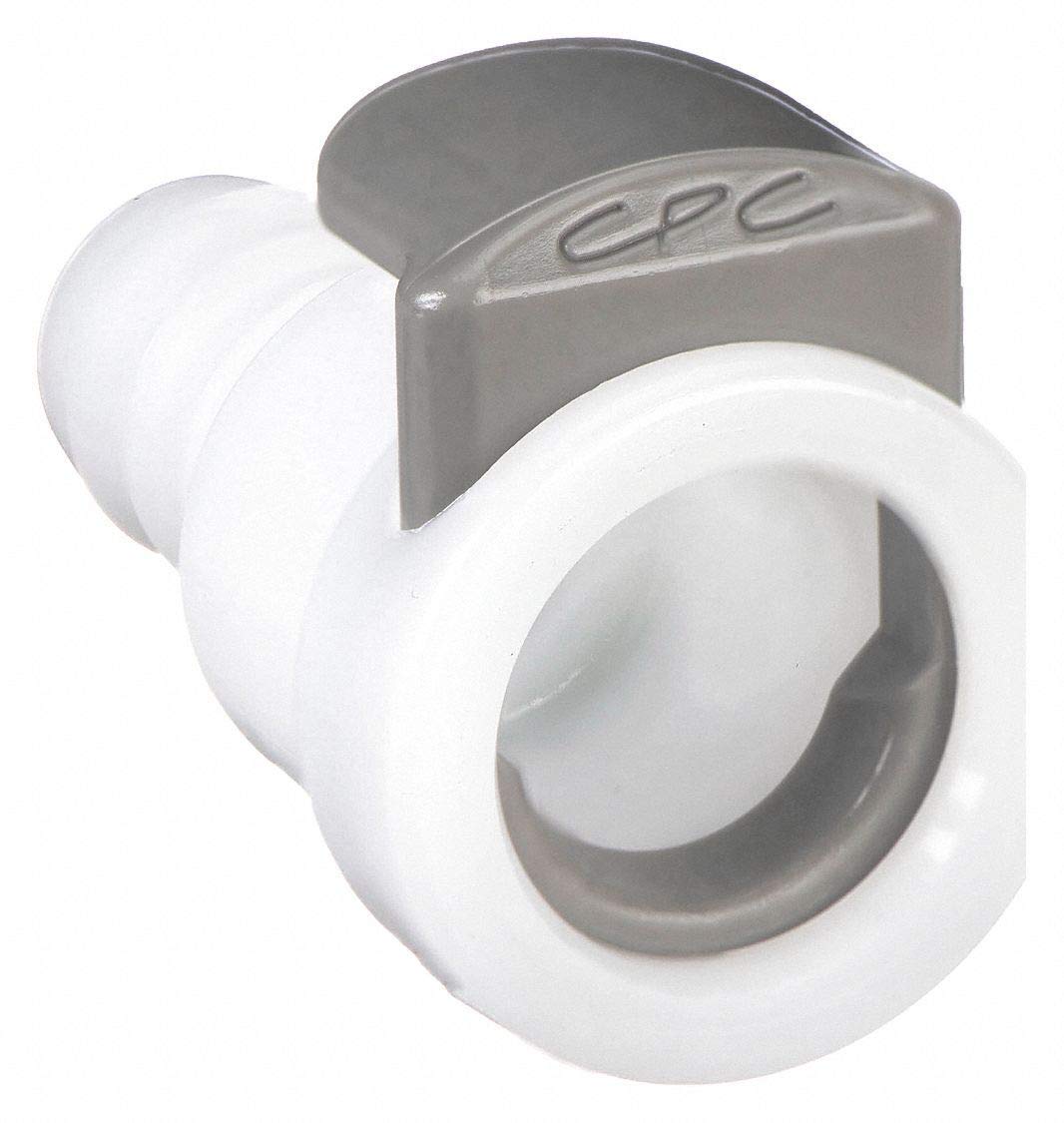 White Acetal Straight Coupler - 3/8 in Tube Inner Diameter