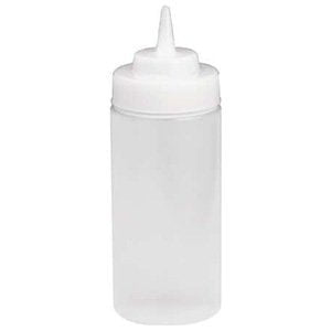 Clear 16 oz Squeeze Bottle with Cone Tip