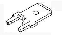 Flat Male Terminal 6.3mm x 0.8mm - FASTON Series