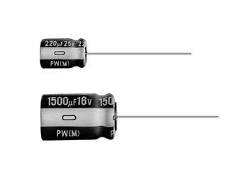 Low Impedance Electrolytic Capacitors - 220uF, 100V DC