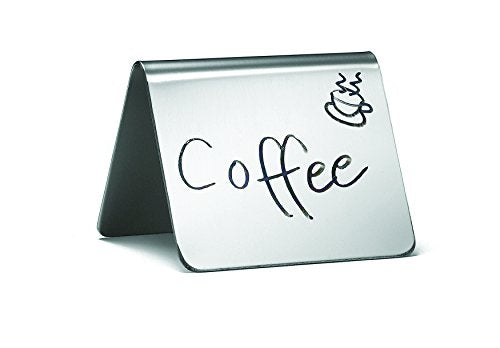 Stainless Steel Card Holder with Lip - Silver