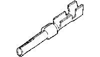 Socket Contact Gold Crimp 22-26 AWG Stamped