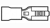 Female Quick Connect Crimp Connector - 18-22 AWG - 0.187