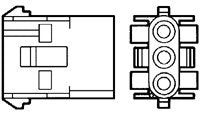 Universal MATE-N-LOK Series Connector Receptacle Housing