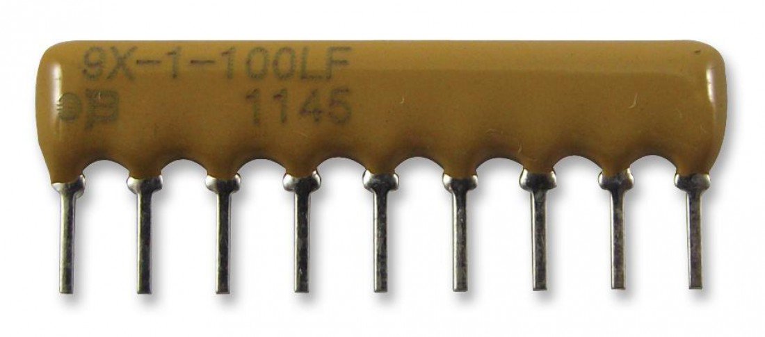 Resistor Network - 8 Resistors Bussed Array 100K Ohms 2% Tolerance