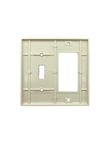 IV WP 2G DECO/TGL STD SIZE 0 - Ivory Wallplate