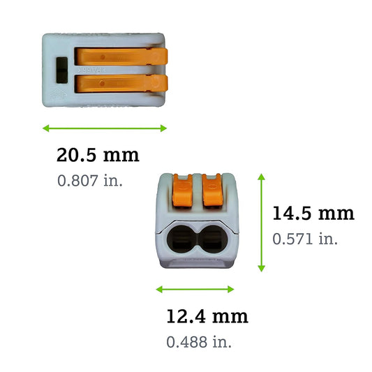 Compact Splicing Connector - 2 Port, 32A, 400V