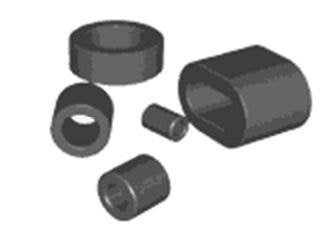 Solid Cylindrical EMI Ferrite Core for Round Cables