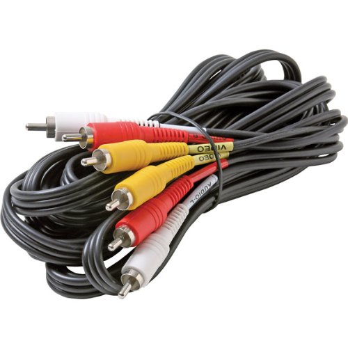 Composite A/V Cable with Nickel Connectors - 5.91 ft