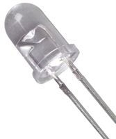 LED White Clear T/H 10mm 3.5V 20mA 8000mcd