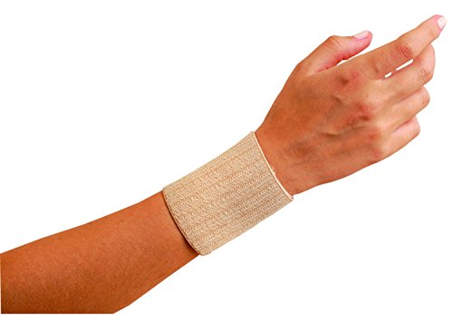 Beige Wrist Support - Elastic Material - Hook and Loop Closure