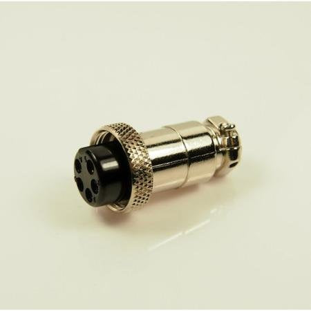 Straight Female Mic Connector Plug for 4-Pin Microphone Cable